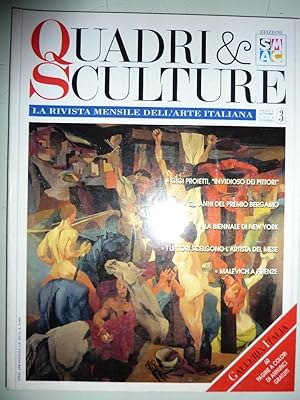 "QUADRI & SCULTURE, La Rivista Mensile dell'Arte Italiana - Anno I Settembre 1993 Numero 3"