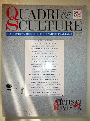 "QUADRI & SCULTURE La Rivisata Mensile dell'Arte Italiana Anno II Allegato al Numero 7 1994"