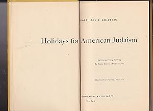 Bild des Verkufers fr Holidays for American Judaism zum Verkauf von Meir Turner