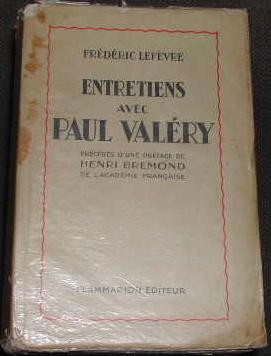 Imagen del vendedor de Entretiens avec Paul Valry, prcds d'une prface d'Henri Brmond. a la venta por alphabets