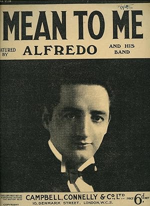 Seller image for Mean To Me [Vintage Piano Sheet Music and Ukulele Line] for sale by Little Stour Books PBFA Member