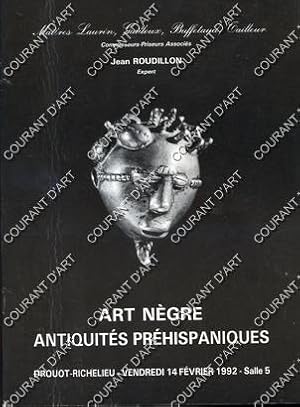 ARTS PRIMITIFS. AFRIQUE. MASQUE POUNOU. STATUE BAOULE. MASQUE BATCHAM DU CAMEROUN. OCEANIE. MASSU...