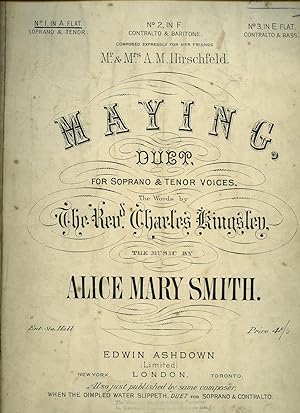 Seller image for Maying Duet No. 1 in A Flat For Soprano and Tenor Voices [Vintage Piano Sheet Music] [1] for sale by Little Stour Books PBFA Member