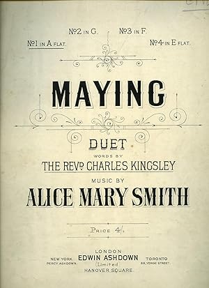 Seller image for Maying Duet No. 1 in A Flat For Soprano and Tenor Voices [Vintage Piano Sheet Music] [2] for sale by Little Stour Books PBFA Member