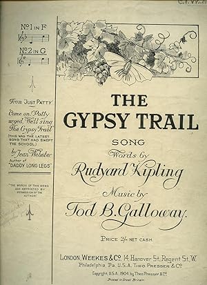 Seller image for The Gypsy Trail. Song No. 2 in G Major [Vintage Piano Sheet Music] [2] for sale by Little Stour Books PBFA Member