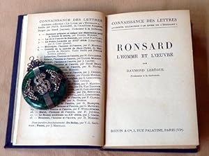 Imagen del vendedor de Ronsard l'homme et l' uvre. a la venta por librairie sciardet