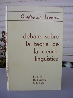 Seller image for DEBATE SOBRE LA TEORIA DE LA CIENCIA LINGSTICA for sale by LLIBRES del SENDERI