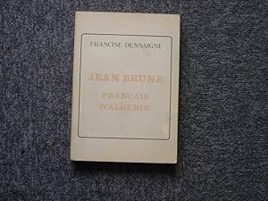 Bild des Verkufers fr jean brune franais d'algrie. zum Verkauf von Tir  Part