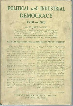 Imagen del vendedor de Political and Industrial Democracy 1776-1926 a la venta por The Book Junction