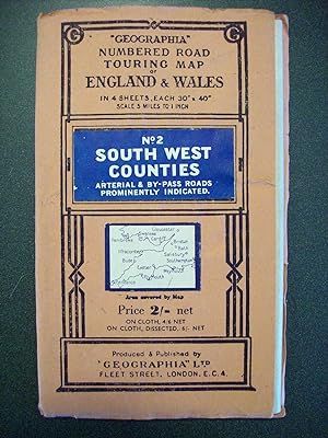 Seller image for SOUTH WEST COUNTIES MAP - Arterial & By-Pass Roads Prominently Indicated for sale by The Book Scot