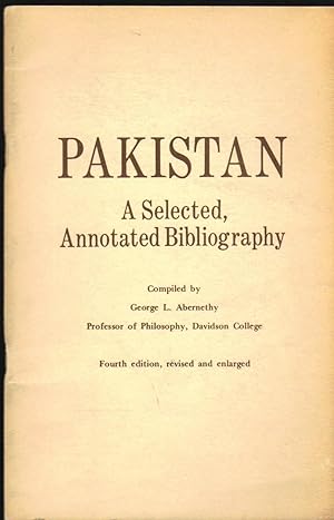 Pakistan; a Selected, Annotated Bibliography
