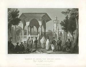 [Syria, Holy Land, Asia Minor] Bazzar at Jaffa, the Ancient Joppa (caption title). [ORIGINAL STEE...