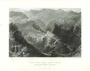 [Syria, Holy Land, Asia Minor] Castle Near Djouni, Mount Lebanon (caption title). [ORIGINAL STEEL...