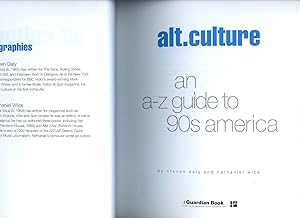 Imagen del vendedor de alt.culture An A-Z Guide to 90's America a la venta por Little Stour Books PBFA Member