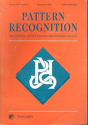 Seller image for Pattern Recognition: The Journal of the Pattern Recognition Society Volume 29, No. 9: September, 1996 for sale by Dorley House Books, Inc.