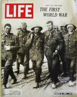 Life Magazine March 13, 1964-- Cover: British Wounded, Western Front, May 1917