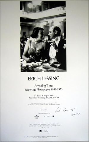 Arresting Time: Reportage Photography 1948-1973 (SIGNED by Erich Lessing: a poster)