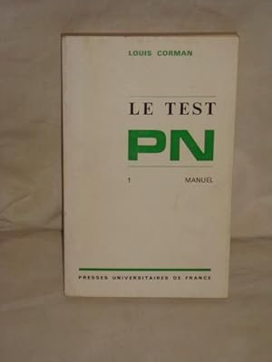 Seller image for Le test PN 1. Manuel for sale by Llibres Capra