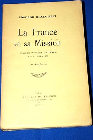 Imagen del vendedor de LA FRANCE ET SA MISSION-ENVOI a la venta por Librairie RAIMOND