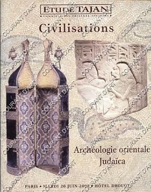 CIVILISATIONS. ARCHEOLOGIE ORIENTALE. JUDAICA PROVENANT DES COLLECTIONS DU DR JACQUES HASSOUN ET ...