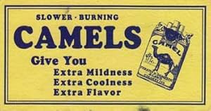 Camel cigarette advertisement.