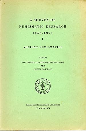 Imagen del vendedor de Survey of Numismatic Research 1966-1971 I (one 1) Ancient Numismatics a la venta por Book Booth