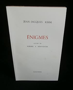 Image du vendeur pour ENIGMES suivies de POEMES A REINVENTER. mis en vente par Librairie Franck LAUNAI