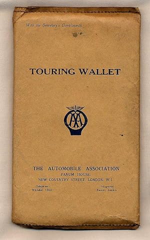 Bild des Verkufers fr The Automobile Association Touring Wallet + Signed Letter zum Verkauf von Little Stour Books PBFA Member