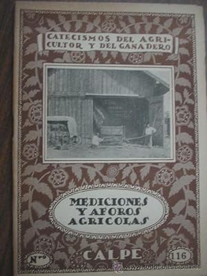 Imagen del vendedor de MEDICIONES Y AFOROS AGRCOLAS a la venta por Librera Maestro Gozalbo