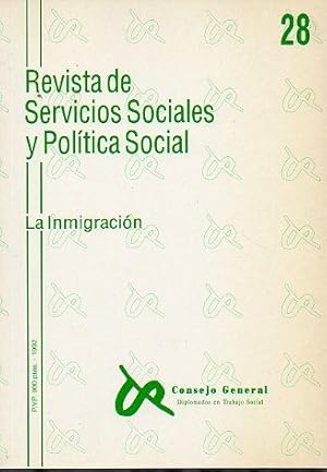 Imagen del vendedor de REVISTA DE SERVICIOS SOCIALES Y POLTICA SOCIAL. N 28. LA INMIGRACIN. Migraciones, racismo, estranjera. Bibliografa selectiva sobre emigraciones. a la venta por angeles sancha libros