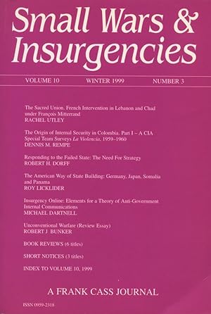 SMALL WARS & INSURGENCIES: Volume 10, Number 3, Winter 1999