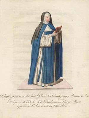 Klosterfrau von der himmlischen Verkündigung, Annonciade. Religieuse de l'Ordre de la Bienheureus...