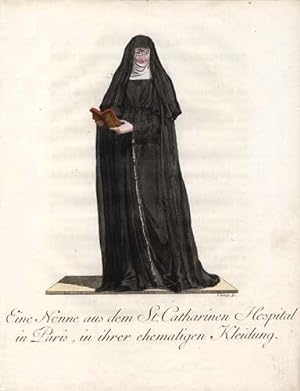 Bild des Verkäufers für Eine Nonne aus dem St. Catharinen Hospital in Paris, in ihrer ehemaligen Kleidung. zum Verkauf von Antiquariat Lenzen