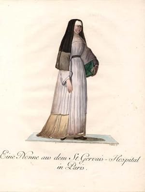 Bild des Verkäufers für Eine Nonne aus dem St. Gervais-Hospital in Paris. zum Verkauf von Antiquariat Lenzen