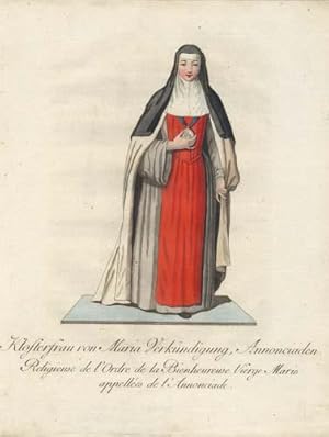 Klosterfrau von Maria Verkündigung, Annonciade. Religieuse de l'Ordre de la Bienheureuse Vierge M...