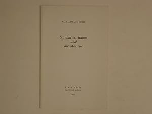Seller image for Paul Armand Gette. Sambucus, Rubus und die Modelle for sale by A Balzac A Rodin