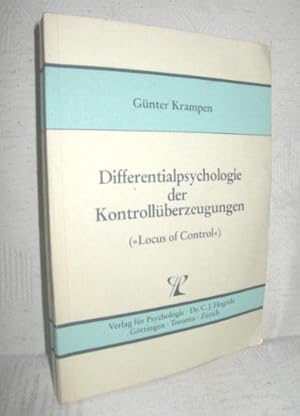 Seller image for Differentialpsychologie der Kontrollberzeugungen (Locus of Control) for sale by Antiquariat Zinnober