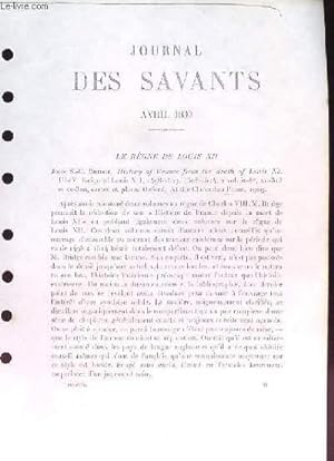 Bild des Verkufers fr Le Journal des Savants (Ouvrage photocopi) : Le Rgne de Louis XII zum Verkauf von Le-Livre