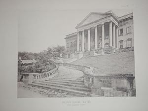 An Antique Photographic Illustration of Prior Park, Bath. Published in 1900.