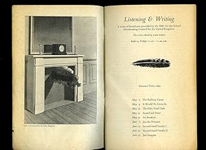 Bild des Verkufers fr Listening and Writing | A Series of Broadcasts Provided by the BBC for the School Broadcasting Council: Summer Term 1969 zum Verkauf von Little Stour Books PBFA Member