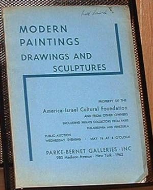 Modern Paintings, Drawings and Sculptures, Sale 2114, May 16, 1962