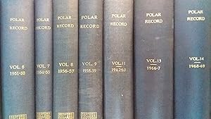 The Polar Record. 1951-1969. Volumes 6, 7, 8, 9, 11, 13, 14.