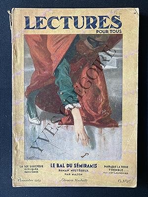LECTURES POUR TOUS-NOVEMBRE 1929