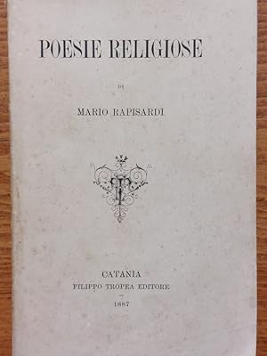 Bild des Verkufers fr Poesie religiose. zum Verkauf von Gabriele Maspero Libri Antichi