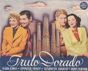 FRUTO DORADO - Teatro Máiquez - Director: Jack Conway - Actores: Clark Gable, Spencer Tracy, Clau...