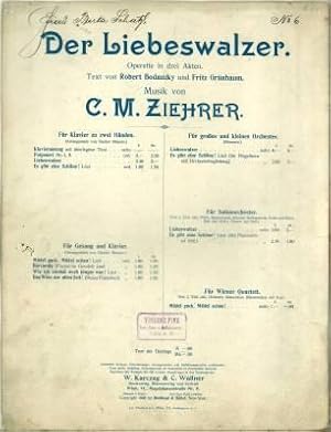 Bild des Verkufers fr Mdel guck, Mdel schau! Lied aus der Operette "Der Liebeswalzer". Text von Robert Bodansky und Fritz Grnbaum. Musik von C. M. Ziehrer. zum Verkauf von Antiquariat Weinek