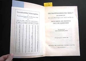 Immagine del venditore per Die Waffensammlung Blell, Zeulenroda. Mit zwei Beitrgen aus anderem Besitz. venduto da Augusta-Antiquariat GbR