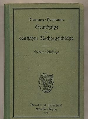 Bild des Verkufers fr Grundzge der deutschen Rechtsgeschichte. zum Verkauf von Augusta-Antiquariat GbR