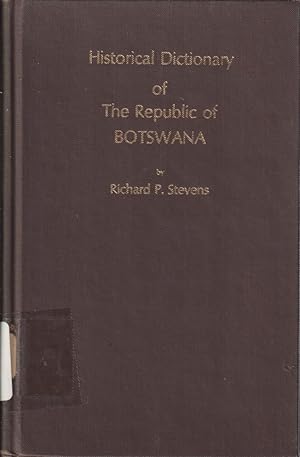 Bild des Verkufers fr Historical Dictionary Of The Republic Of Botswana zum Verkauf von Jonathan Grobe Books