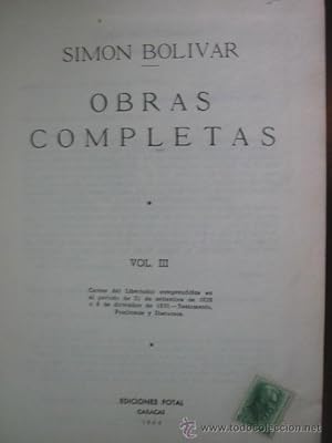 OBRAS COMPLETAS (volumen III)